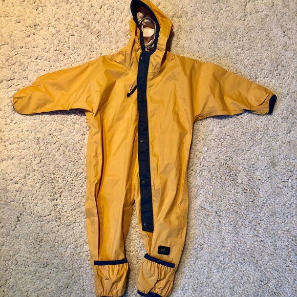 baby rain suit with feet